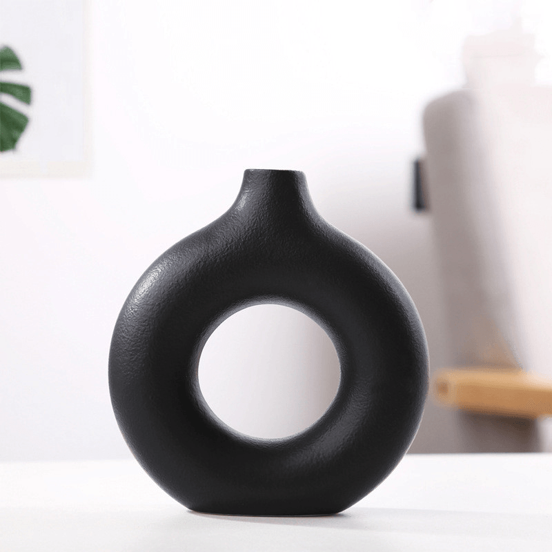 Donut Ceramic Vase - Zen Zone Decor