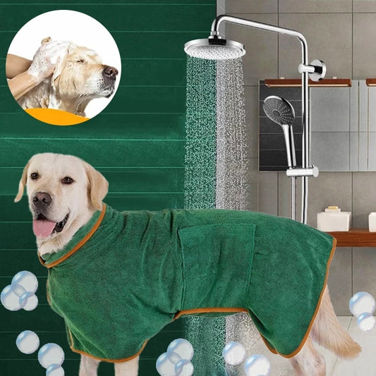 Ultra absorbent pet bathrobe